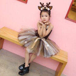 Santa's reindeer - flickor kostym - klänning - set