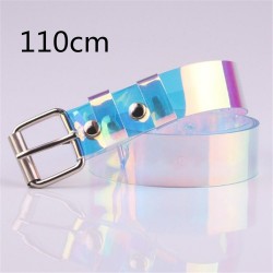 Transparent - laser regnbåge - fashionabelt bälte - 90cm - 100cm - 110cm - 120cm