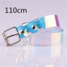 Transparent - laser regnbåge - fashionabelt bälte - 90cm - 100cm - 110cm - 120cm