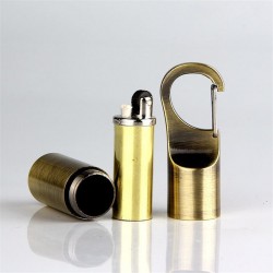 Mini kompakt olja lättare med spänne - keychain