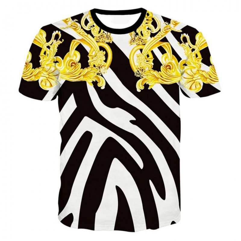 3D grafisk print lyx t-shirt - premium bomull 3D grafisk print lyx t-shirt - premium bomull