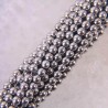 Magnetisk hematit runda lös pärlor - sträng för smycken gör - 4mm - 39cm - silver