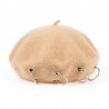 17th century beret - cap med silverringar