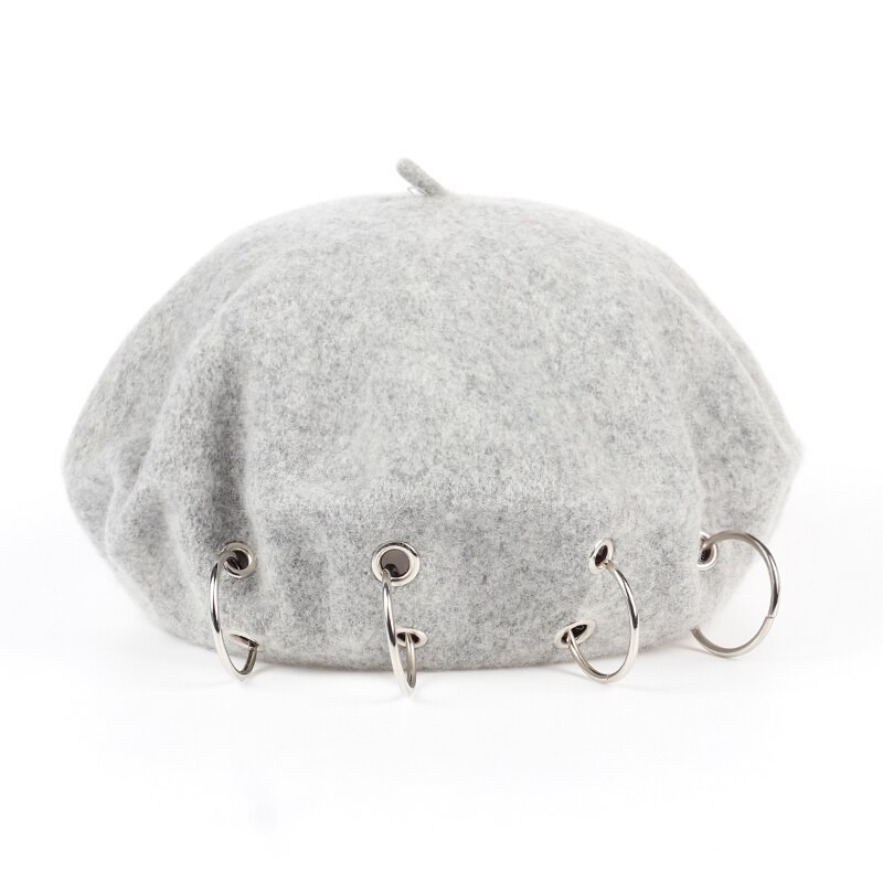 17th century beret - cap med silverringar