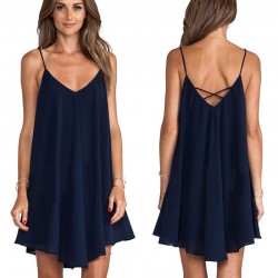 Irregular mini dress - sleevelessDresses