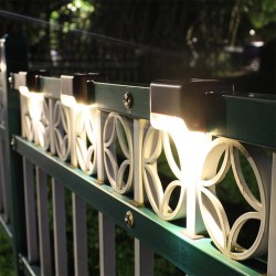 4 - 12 bitar - LED - sol - trappa / staket / vägg lampa - vattentät