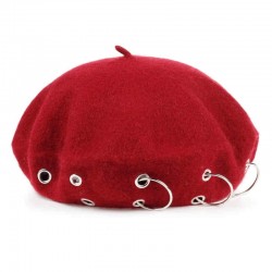 17th century beret - cap med silverringar