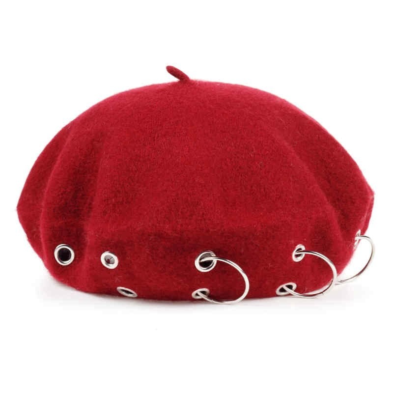 17th century beret - cap med silverringar