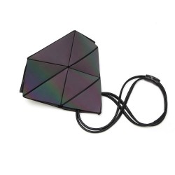 Modelig geometrisk luminös väska - resizable