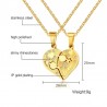 Rhinestone charm pendant halsband - kärlek hjärta formad länk kedja halsband - present smycken tillbehör