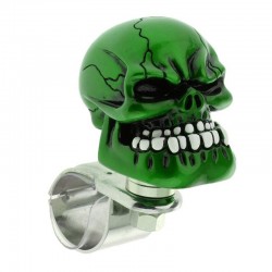 Green skull head - steering wheel ballGear shift knobs