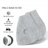 PM25 - active carbon replacement filter for mouth/face mask with double air valve - 10 piecesMouth masks