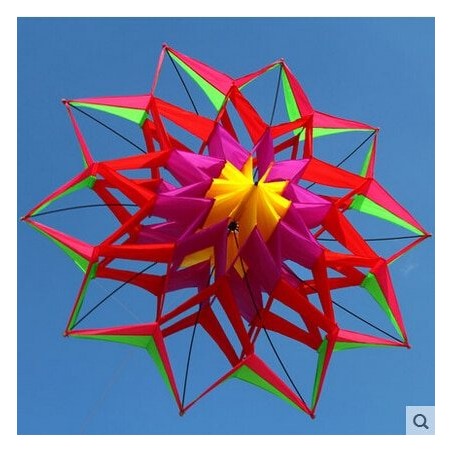 3D blomma form kit med handtag och linje - 150 cm diameter