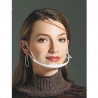 Transparent munmask - anti-dimma / anti-saliv - plast munskydd - läppavläsning