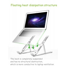 Macbook / laptop aluminium stand - justerbar & vikbar