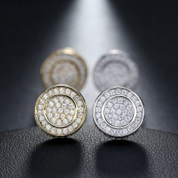 Round Earring - Guld/Silver