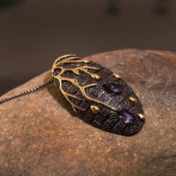 Zirconia Stone halsband - svart