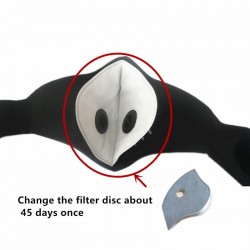PM2.5 activated carbon filter mouth mask - double air valve - anti dust & pollutionMouth masks