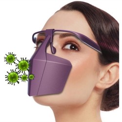 Fullt förseglad - anti-saliva - antibakteriell - ansikte - mun - näsa - plast skyddsmask