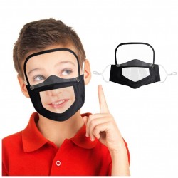 Barn ansikte-munmask med avtagbar ögonsköld - synlig mun - återanvändbar - tvättbar