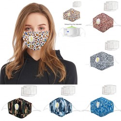 Ansikts- / munmask med luftventil - med aktivt kol PM2.5-filter - tvättbart