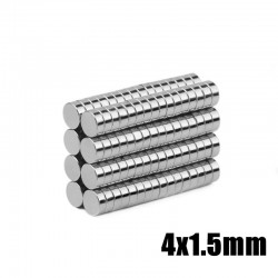 N35 Neodymium magneter - stark cylinder magnet - 4 * 1,5 mm - 100 bitar