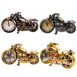 Vintage motorcykel med klocka