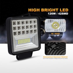 LED bar - spot ljus lampa för off-road bilar - traktorer - SUV - lastbilar - 72W - 126W / 12V - 24V