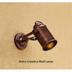 Retro kreativt väggljus - lampa - justerbar - enkel - dubbelt huvud
