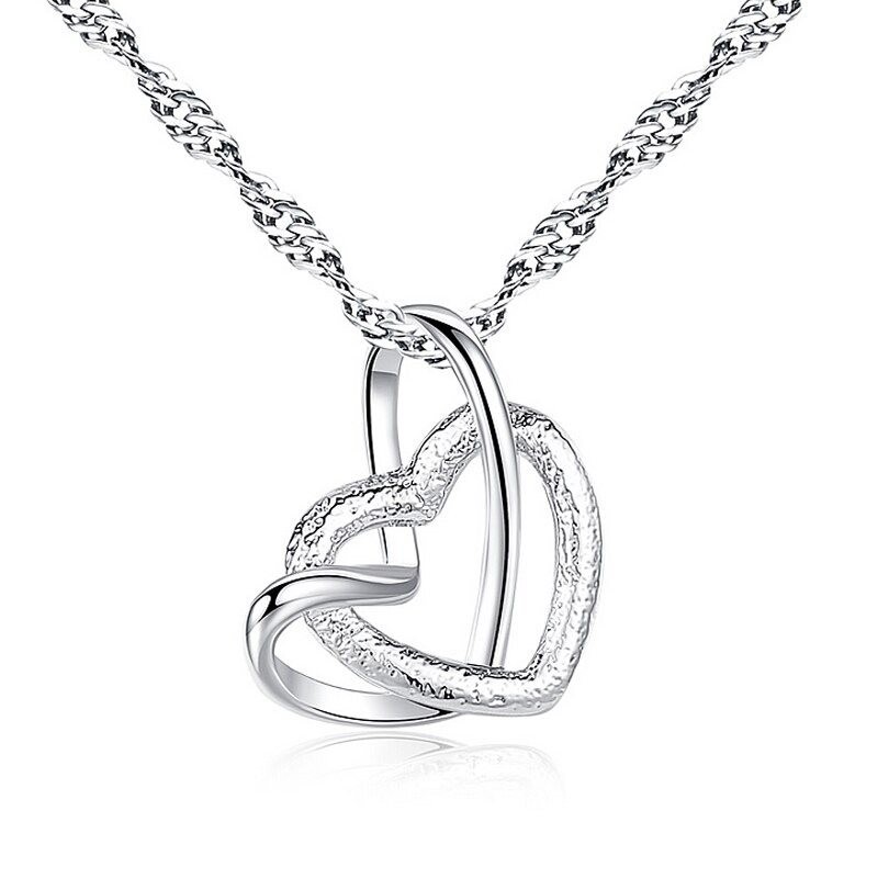 Heart shaped pendant - stainless steel necklace - 23 typesNecklaces
