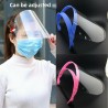 Säkerhet sköld mask - justerbar - transparent - visir