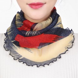 Neck collar scarf - kvinnor - silke - anti uv - mask