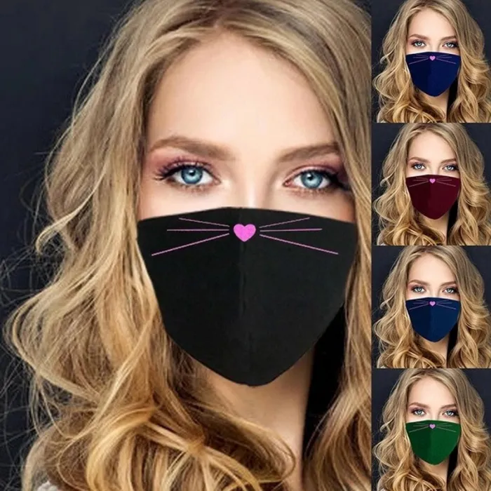 Skyddande ansikte / munmask - tvättbart - tecknad print