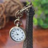 Vintage retro brons klocka - keychain