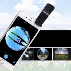 3 i 1 - fiske - bred vinkel - makro - kameralins med klipp för iPhone / Samsung