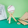 Baseball / golf tennisboll display stand - trähållare