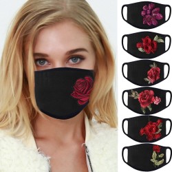 PM2.5 - anti-damm & förorening - ansikte / munskyddsmask - tvättbart - rosor tryck