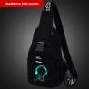 Luminous chest / axelväska - ryggsäck - USB-laddningsport