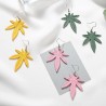 Hampblad - Dangle Earrings - Geometric Drop Earrings