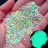 Glöd i mörkret - Sand Mix - Fluorescent - Sand Partiklar Resin Art Supplies
