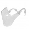 PM2.5 - skyddande transparent mun / ansiktsmask - plastsköld - återanvändbar