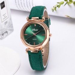 Women - Leather - Watch - Luxury - Quartz - Crystal - WristwatchWatches