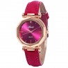 Kvinnor - Läder - Watch - Luxury - Quartz - Crystal - Wristwatch