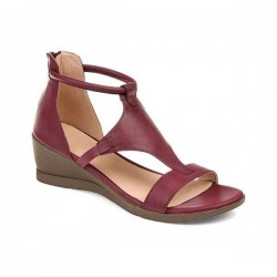 Summer Sandals - Mid Heels - Vintage - Black - Brown - Grå - Röd