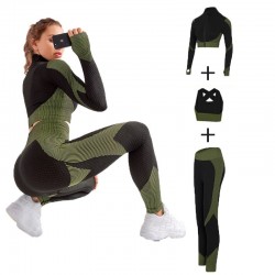 Kvinnor - Yoga Sets - Sport - Gym kostymer - Long Sleeve