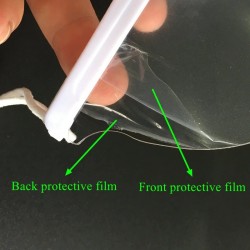 5 bitar - transparent munmask - plastsköld