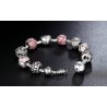 Lyx armband med kristallpärlor - 925 sterling silver