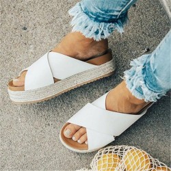 Sommar sandaler - mjuk plattform flip flops