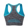 Shockproof fitness bra med push up - vadderad topp