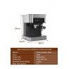 Kaffemaskin - mjölkfroder - kaffekvarn 20 bar - 220V